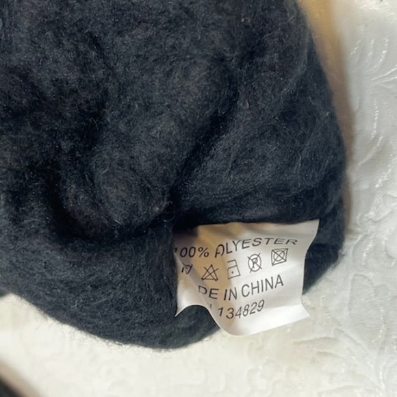 Black Soft Fleece Elastic Gloves USA Flag Large - Picture 10 of 12